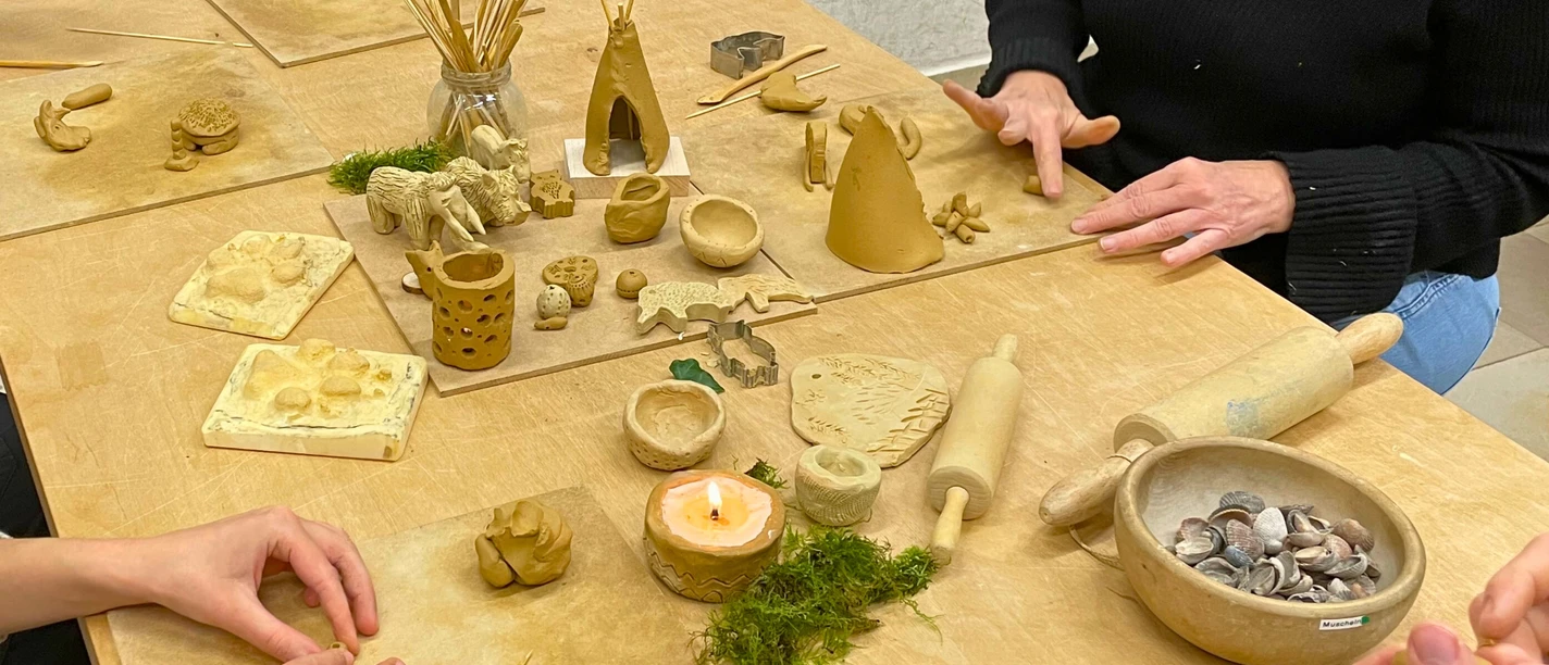 Steinzeit Atelier für Familien
