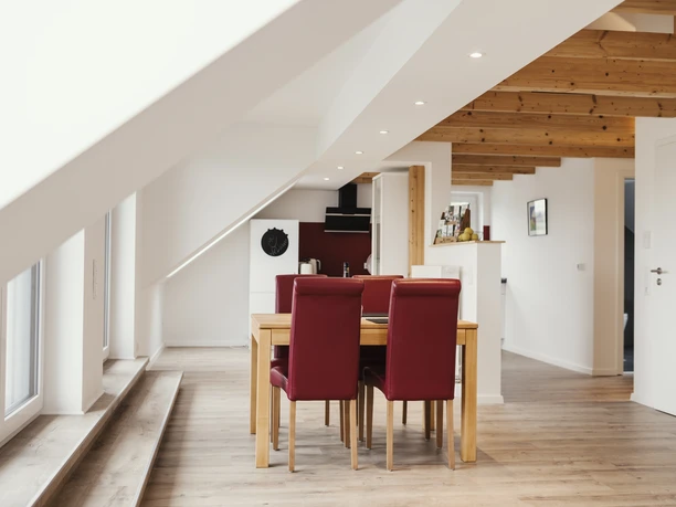 Ferienwohnung Habichthorst Naumburg, Essbereich