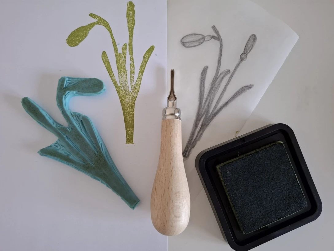 Kreatives Stempelschnitzen