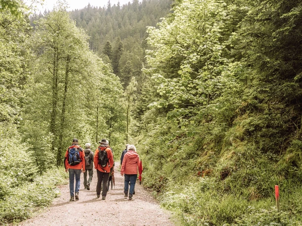 Wanderer beim Bike- und Wanderhimmel-Fest