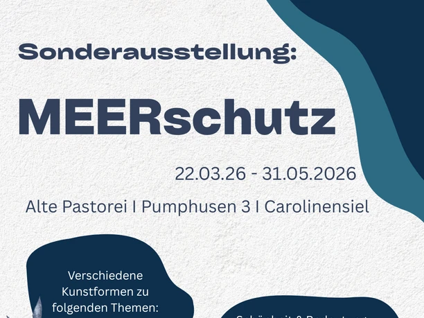 Plakat Sonderausstellung MEERschutz
