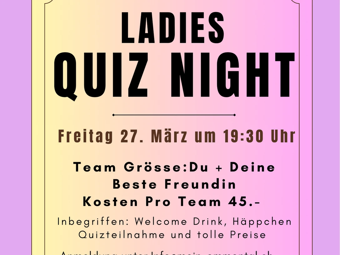 Ladies Quiz Night