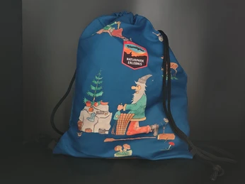 Sac de gym Grimmimutz blauer Turnsack mit Grimmimutzmotivenblue gym bag with Grimmimutz motifssac de gym bleu avec des motifs de Grimmimutz