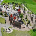 Der Spielplatz PILU-Land Krienseregg von der Vogelperspektive