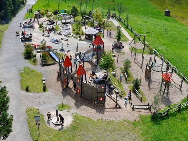 Der Spielplatz PILU-Land Krienseregg von der Vogelperspektive