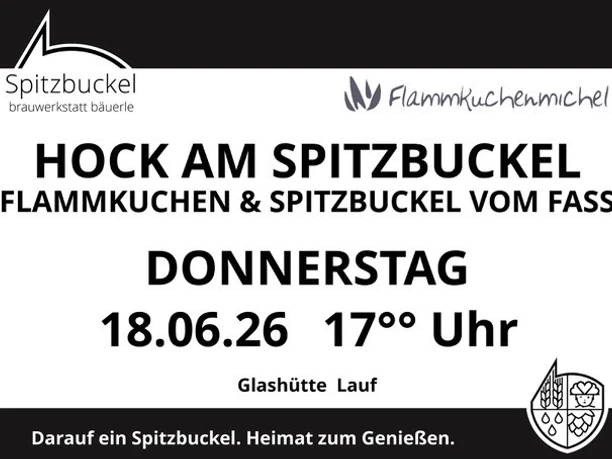 Plakat Hock am Spitzbuckel