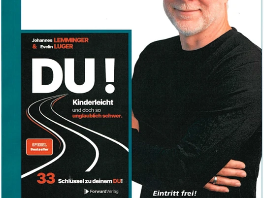 Plakat von Johannes Lemminger mit seinem Bestseller Buch