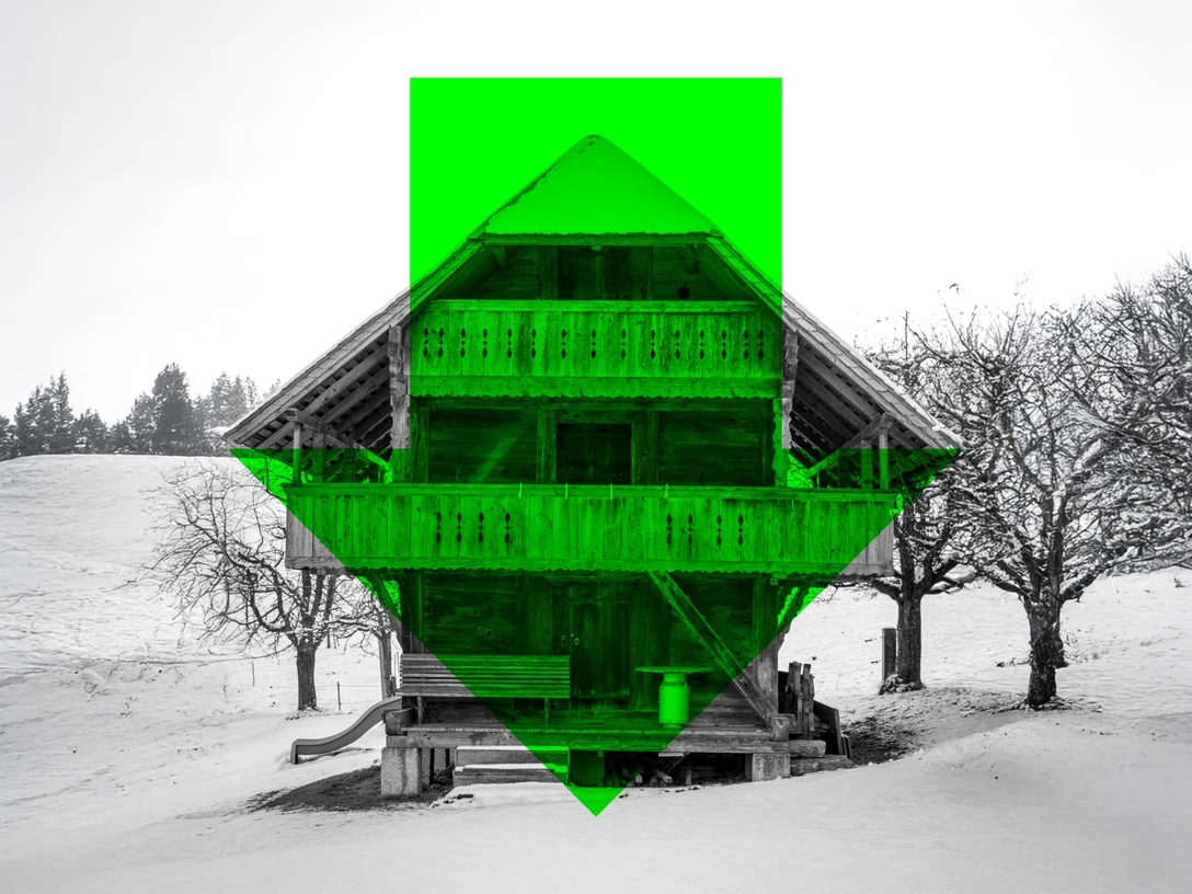 Bild Spycher Pfeil Querformat