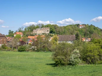 Blick auf die Heldenburg in Salzderhelden