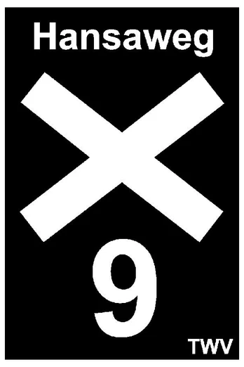 Markierung Qualitätsweg Hansaweg X9