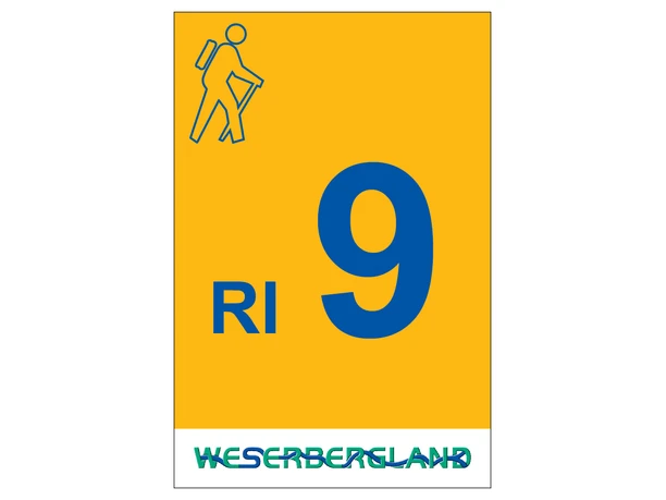 Markierung Wanderweg RI9 Rinteln