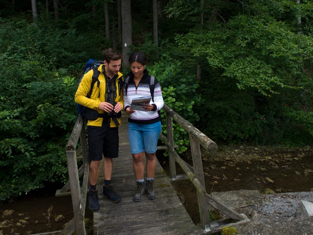 Wanderer auf dem AU1