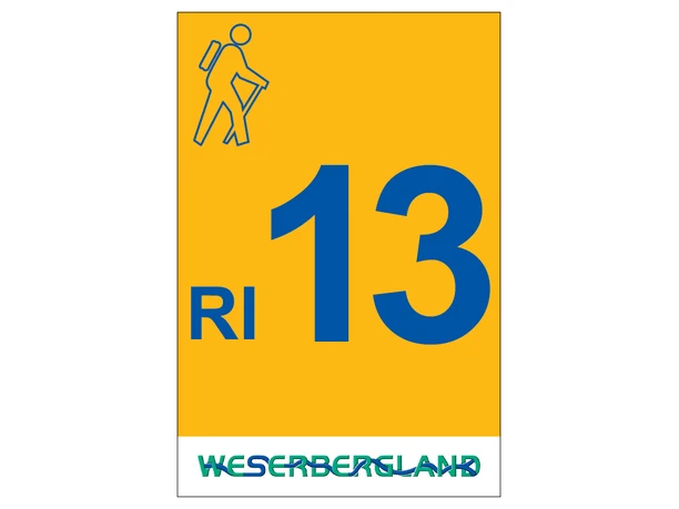 Markierung Wanderweg RI13 Rinteln