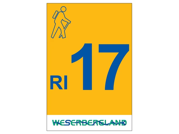 Markierung Wanderweg RI17 Rinteln