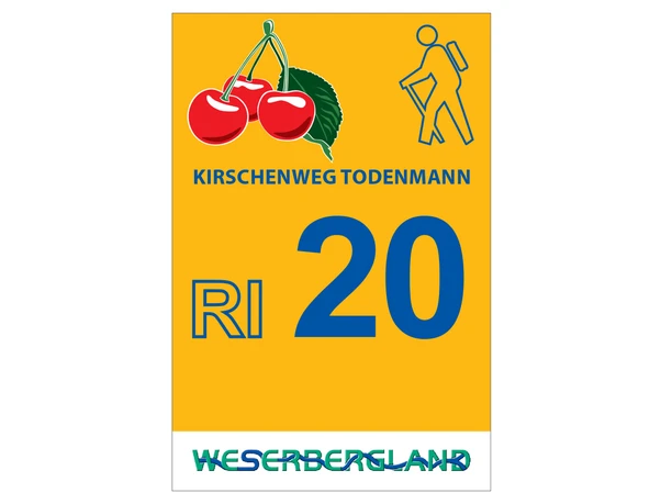 Markierung Kirschenweg Todenmann RI20