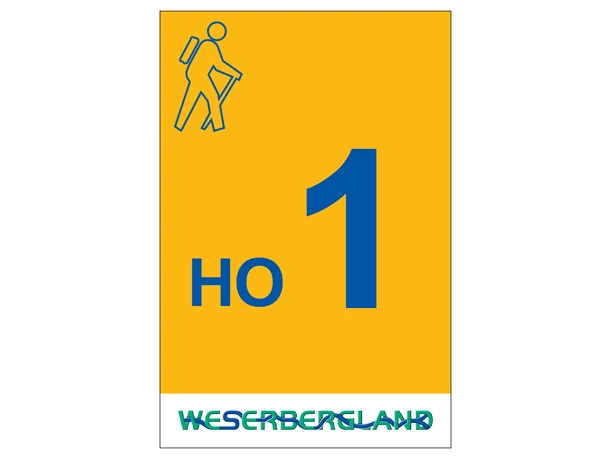 Markierung Wanderweg HO1 Hessisch Oldendorf