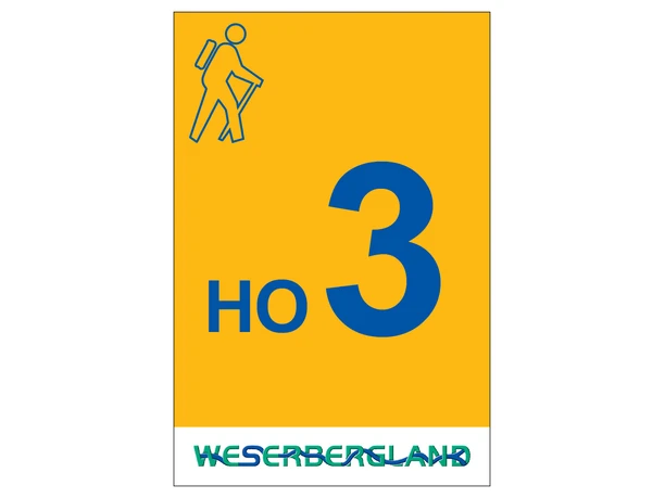 Markierung Wanderweg HO3 Hessisch Oldendorf