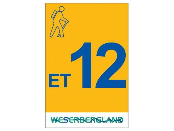 Markierung Wanderweg ET12 Emmerthal