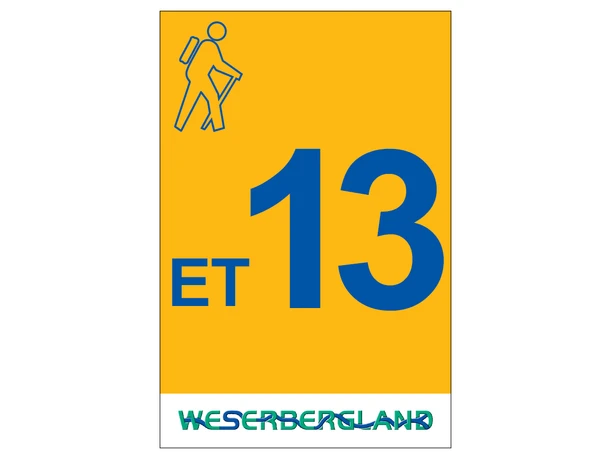 Markierung Wanderweg ET13 Emmerthal