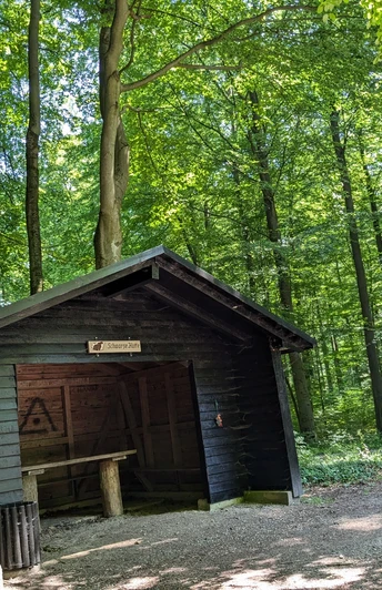 Schwarze Hütte auf der Hube