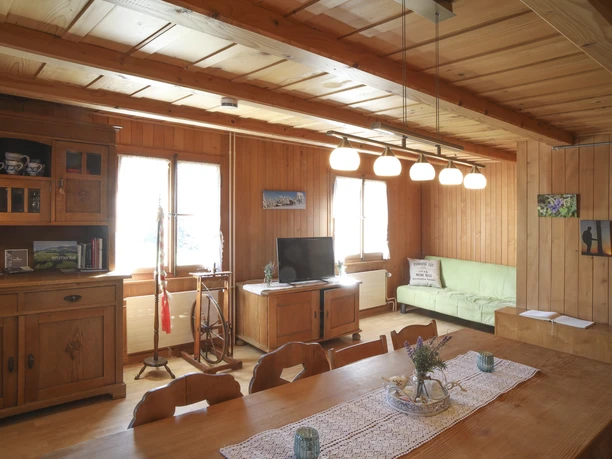 Wohnbereich im Bauernhaus Sunnsite Luthern