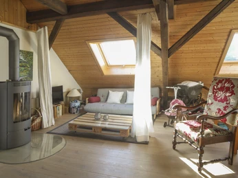 Wohnbereich im Bauernhaus Sunnsite Luthern