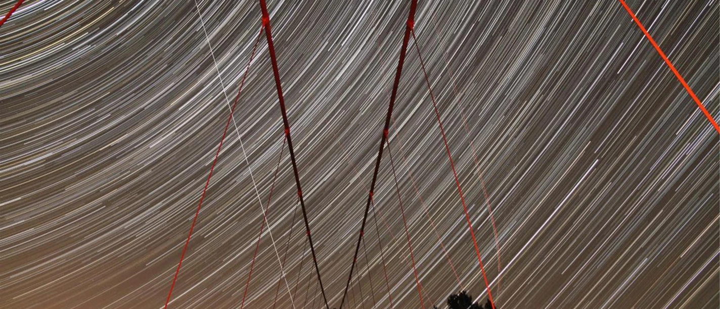Startrails Victor Neels Brücke
