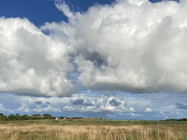 Wolkenhimmel in den Tinnumer Wiesen