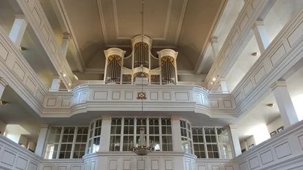 Kreutzbach-Orgel St. Nicolai Waldheim Blick auf die Kreutzbach-Orgel in der Kirche St. Nicolai in Waldheim