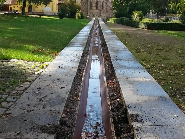 Kurpark Stecklenberg mit Wasserachse Kurpark Stecklenberg mit Wasserachse