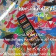 Ausstellung im Rathaus Foyer der Kinder vom Kindergarten Dra2026-01-27 Kunst in der Kita JPG.jpg