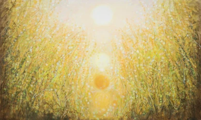 Robert Zandvliet, Paradaidha Zora, 2023, Eitempera auf Leinen, 270 x 450 cm Besitz des Künstlers © Robert Zandvliet