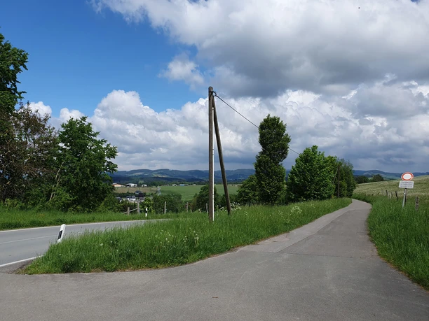 Start der Wanderung zur Weitsicht