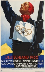 Offizielles Werbeplakat der IV. Olympischen Winter