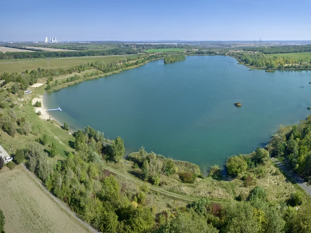 Großstolpnener See - bathing lake in Groitzsch Leipzig