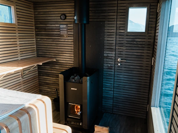 Espace sauna du Saunaboot