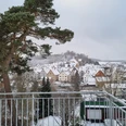 Blick auf Naumburg Blick vom Balkon auf das verschneite Naumburg