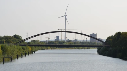 Stabbogenbrücke über den Salzgitter Stichkanal