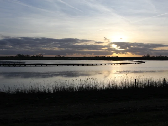 Langwarder Groden bei Dämmerung