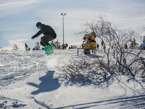 Snowboarder am K1 in Willingen Snowboarder am K1 in Willingen