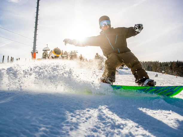 Snowboarder in Willingen Snowboarder in Willingen