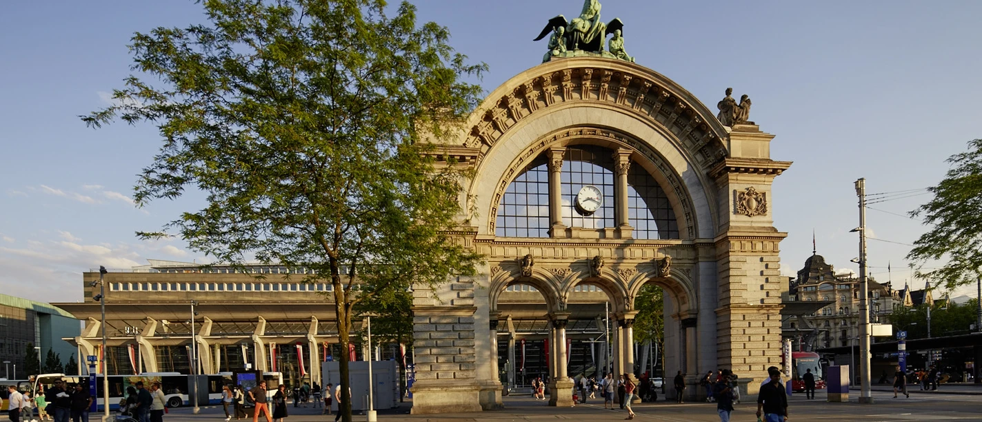 Archway at Lucerne railroad station