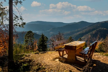 Forbach-Langenbrand-Ausblick Rastplatz Katzenfelsen
