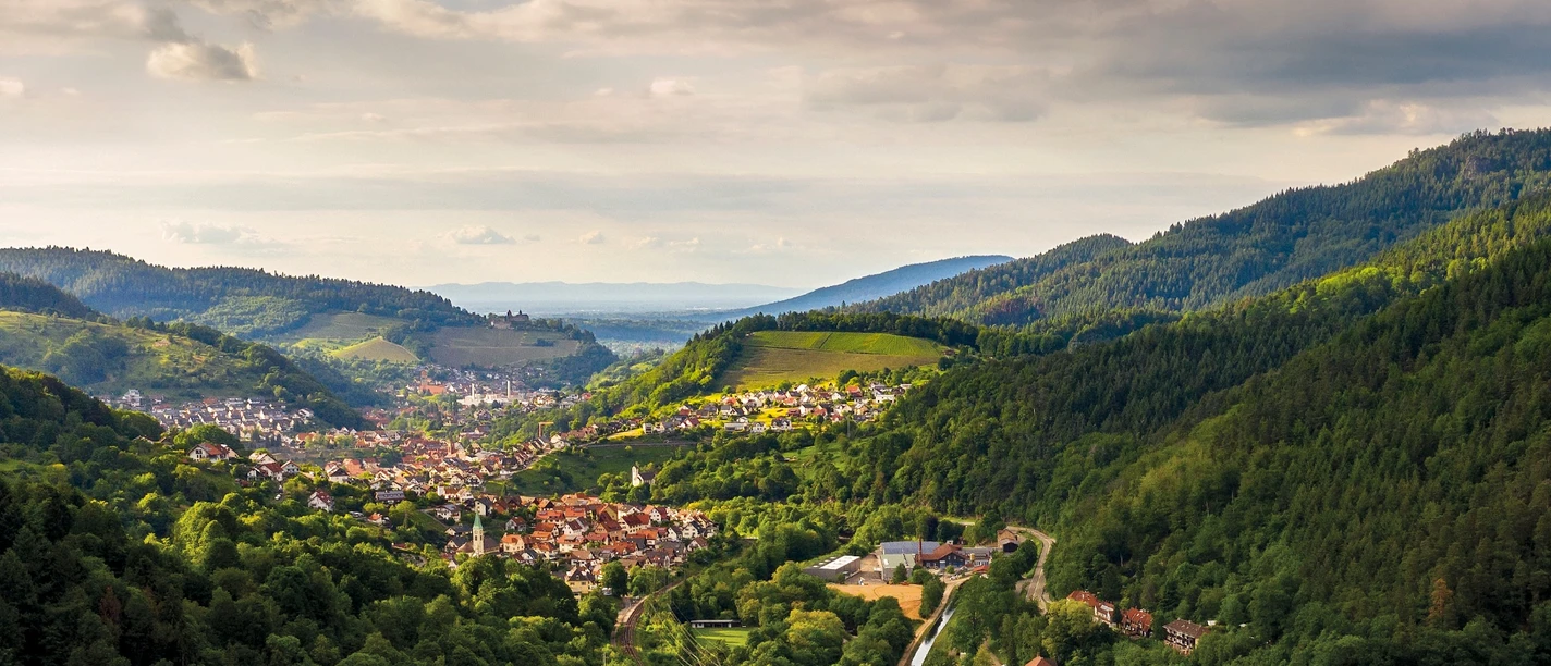 Forbach-Langenbrand-Ausblick vom Weg zum Kreuzfelsen