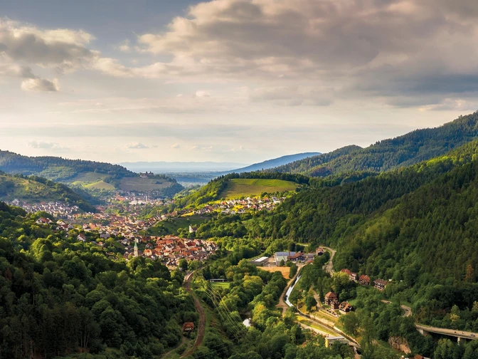 Forbach-Langenbrand-Ausblick vom Weg zum Kreuzfelsen