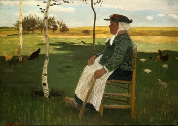 Dreebeen im Garten des Armenhauses, 1902