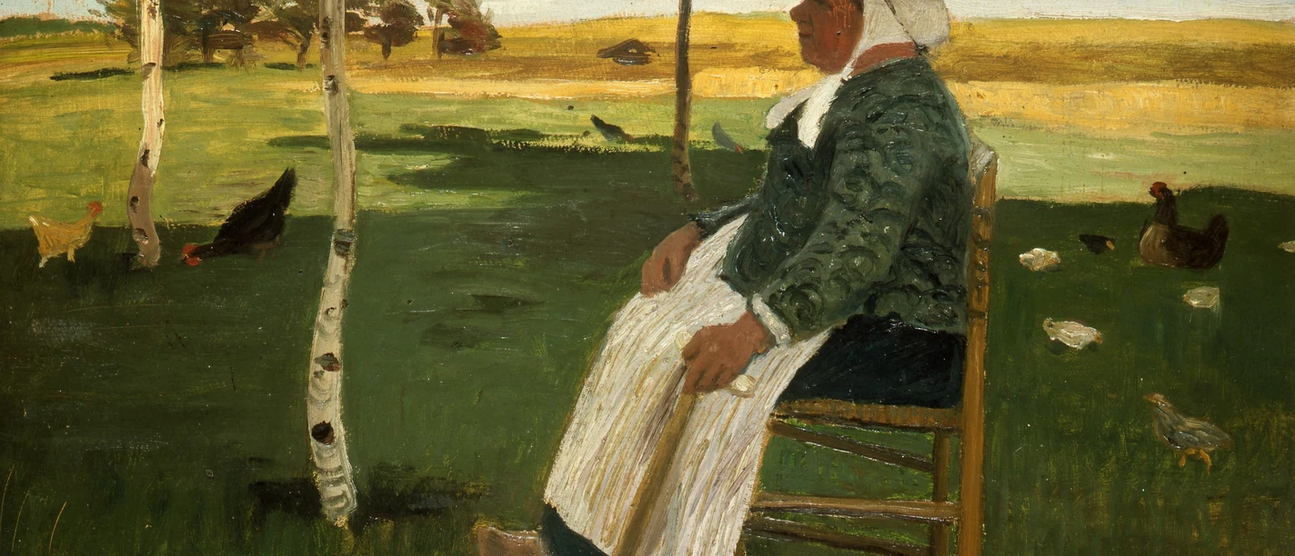 Dreebeen im Garten des Armenhauses, 1902