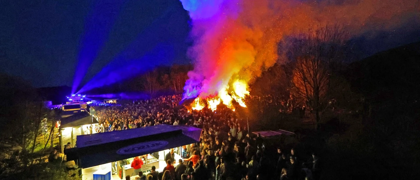Osterfeuer in Goslar Osterfeuer in Goslar