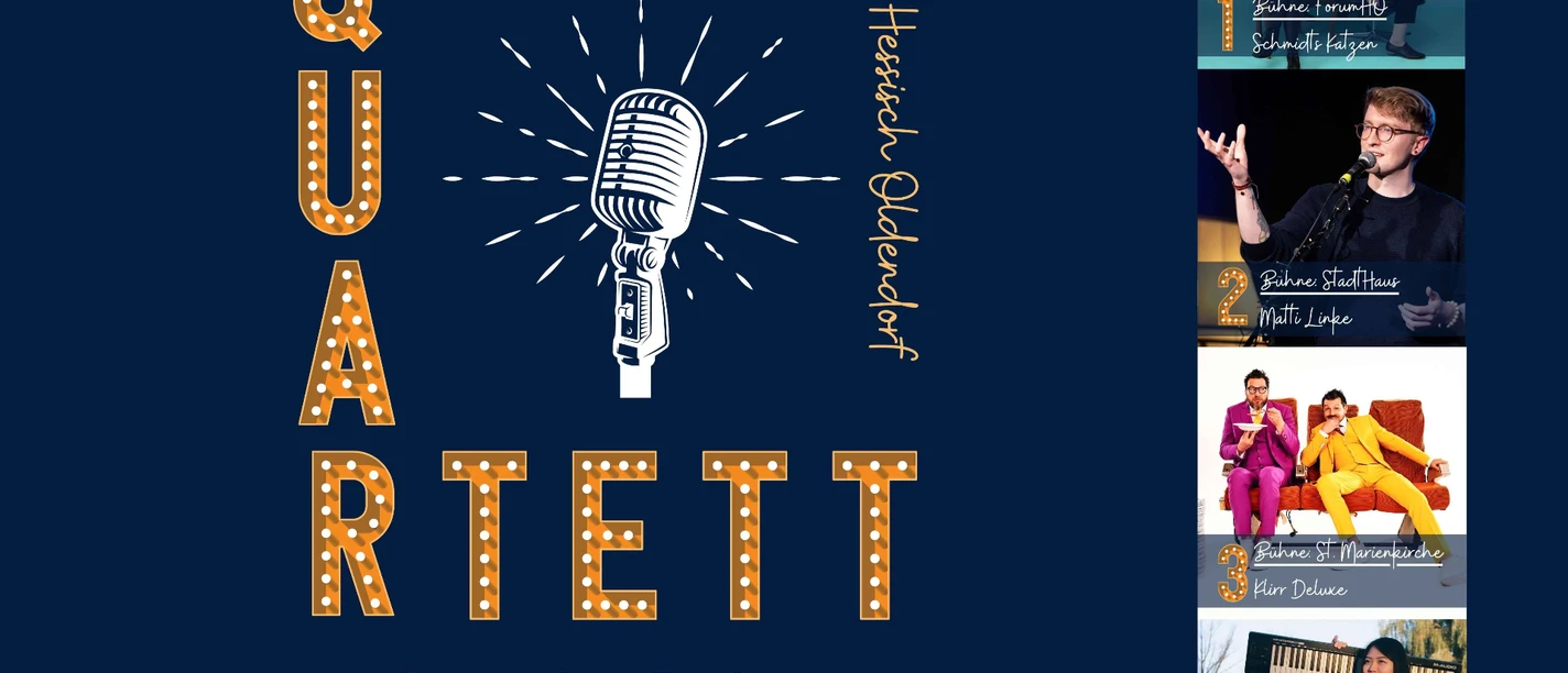 Kleinkunstfestival Banner Quartett 2026 Kleinkunstfestival Banner Quartett 2026