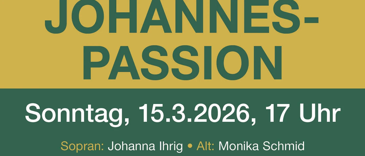 Plakat Konzert Johannespassion 2026